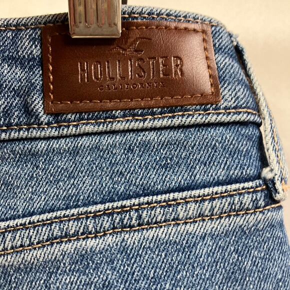 Hollister Ultra High-Rise Vintage Straight Light Wash Distressed Womens 5R 27x27 - Picture 11 of 15